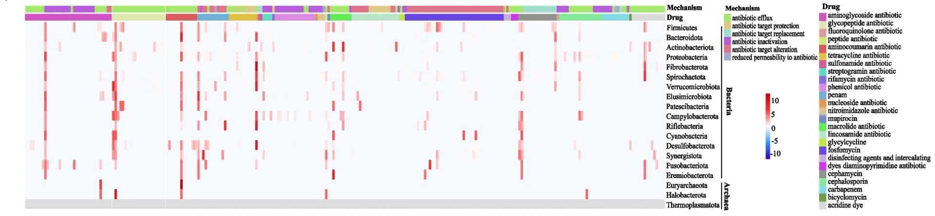 Open access visualization of Heatmap, Bar Plot, ARG, Resistance Mechanism, Resistance Drug