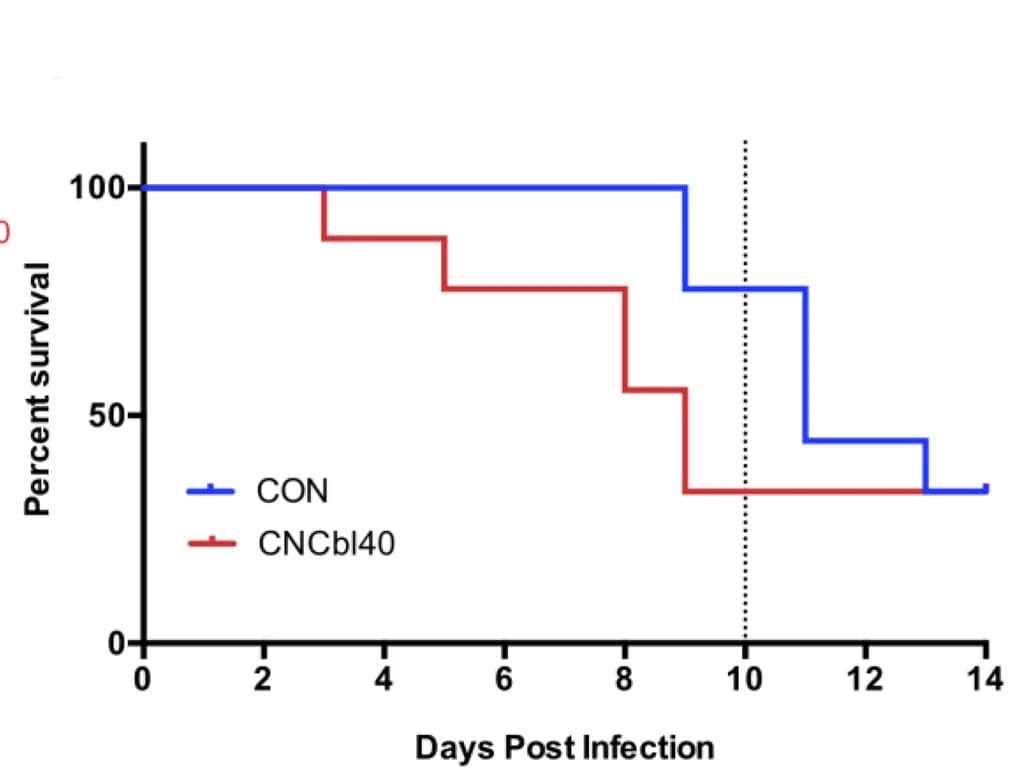 Open access visualization of Line Step, Survival Curve, Colonization, Mortality, Mice Survival