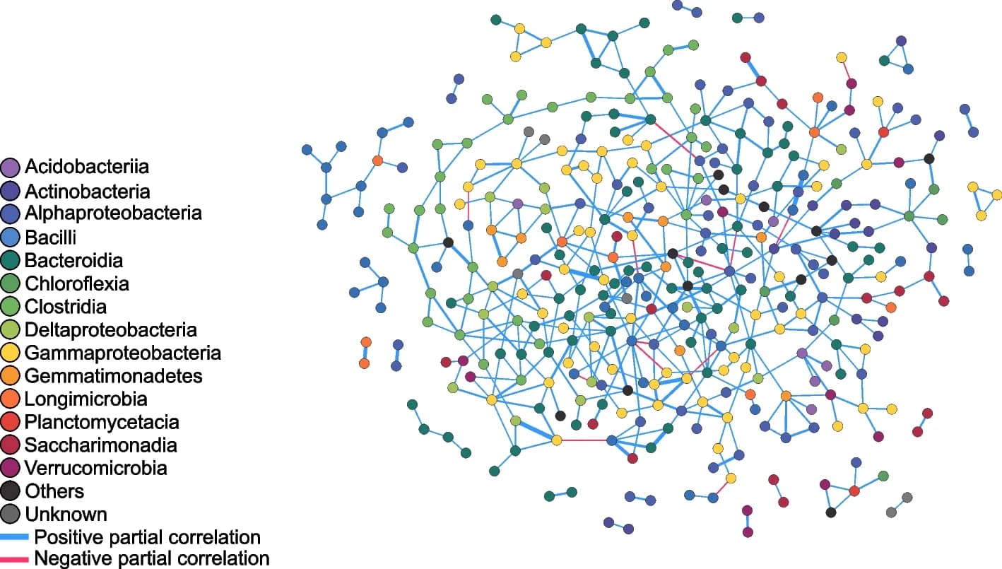Open access visualization of Network, Pathway, Prokaryotic Network, OTUs, Taxonomic Class