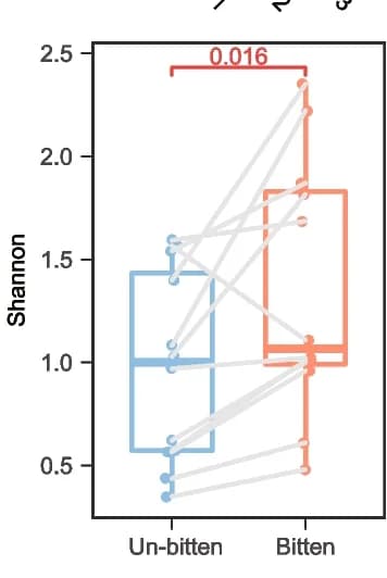 Open access visualization of Box Plot, Scatter Plot, Alpha Diversity, Shannon Index, Skin Microbiome