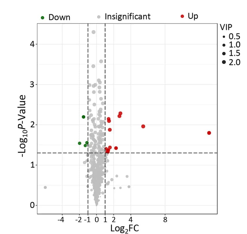 Open access visualization of Volcano Plot, Scatter Plot, Serum metabolites