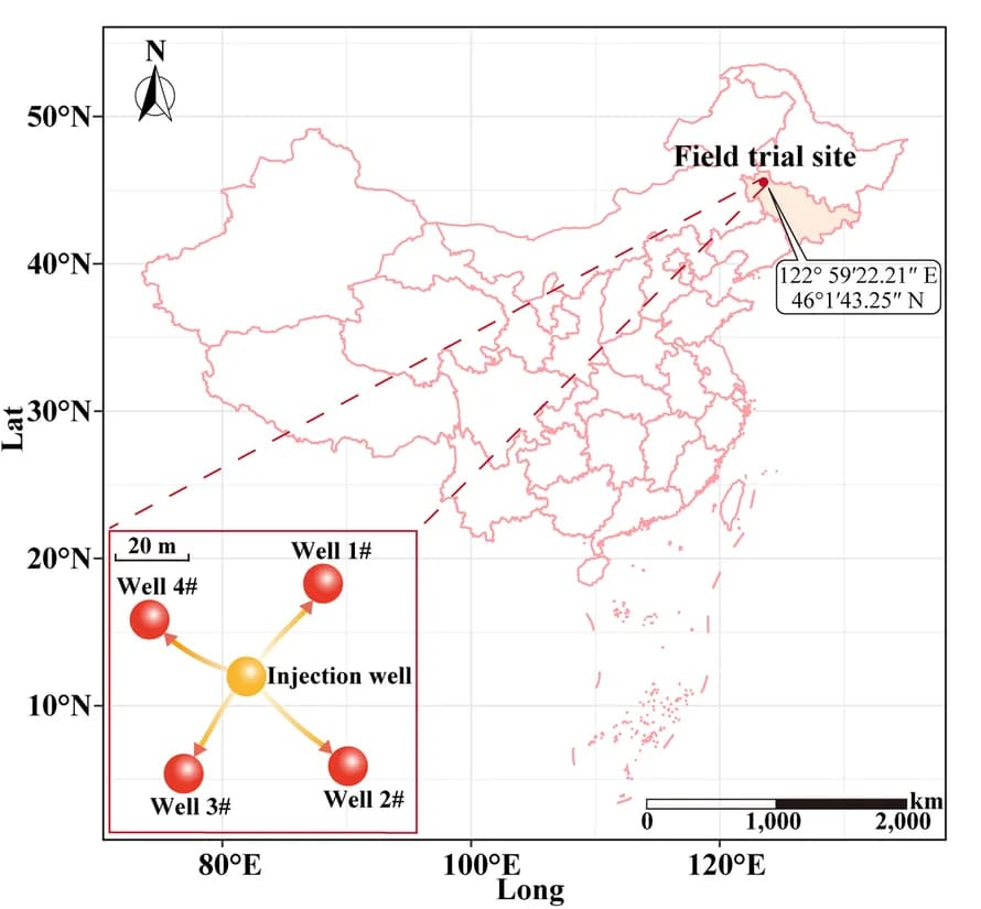 Open access visualization of Geo Map, Study Site, Oilwell, Field Experiment, Oil Injection