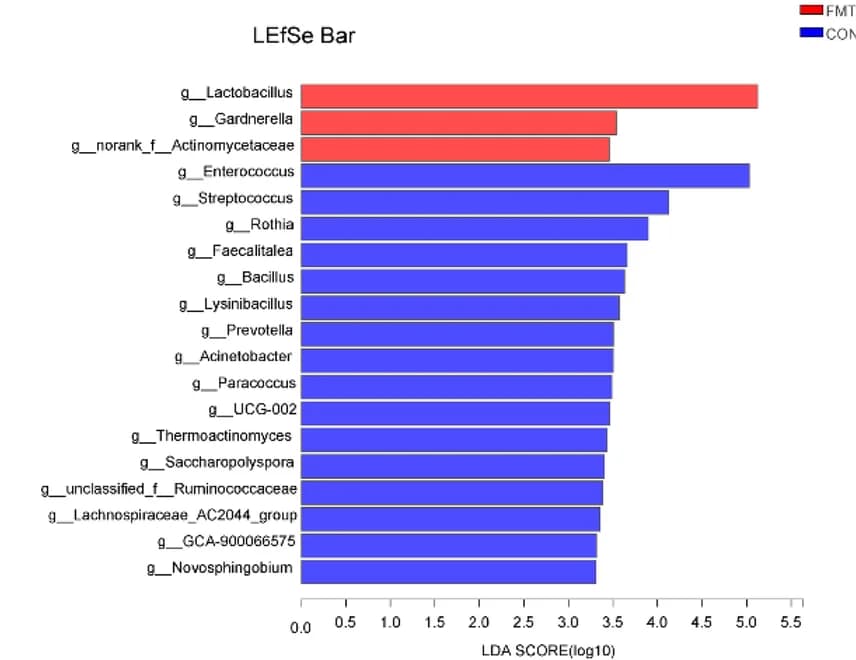 Open access visualization of Bar Plot, Relative Abundance, Lactobacillus, Gardnerella, Actinomycetaceae