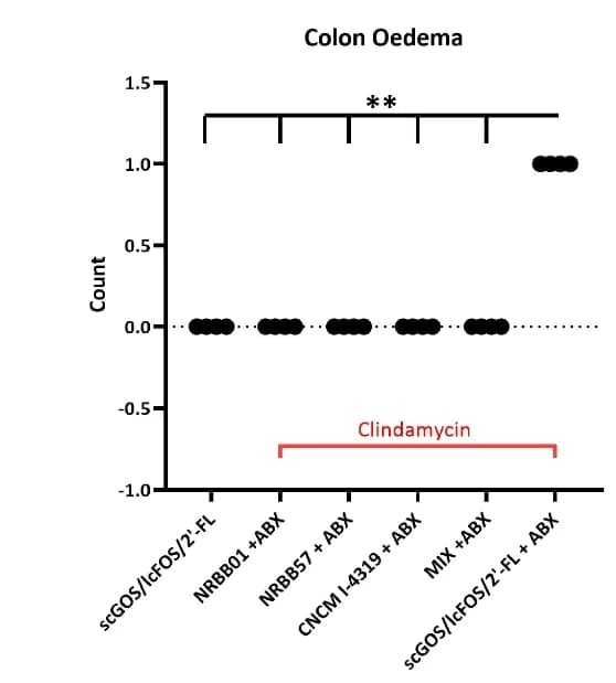 Open access visualization of Scatter Plot, Histological Scoring, Oedema, Prebiotic Diet