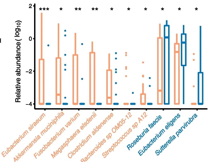 Open access visualization of Box Plot, Scatter Plot, Species Abundance, CADASIL Patients, Controls
