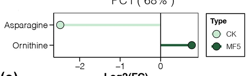 Open access visualization of Scatter Plot, AAs, Caecum Digesta, Laying Hens, Dietary MF