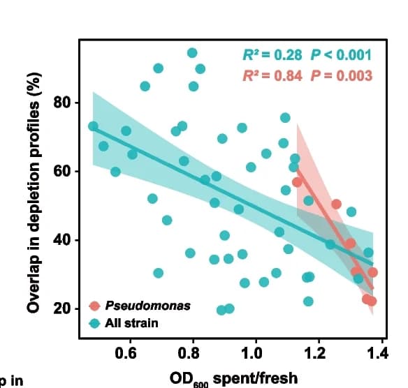 Open access visualization of Scatter Plot, Regression Plot, Correlation Analysis, OD 600, Depletion Profiles