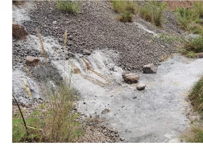 Open access visualization of Photo, Leachate, Steel Slag, Carbonate Precipitates