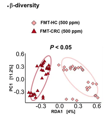 Open access visualization of Scatter Plot, PCA, Gut Microbiota, Fecal Samples, Dietary Iron