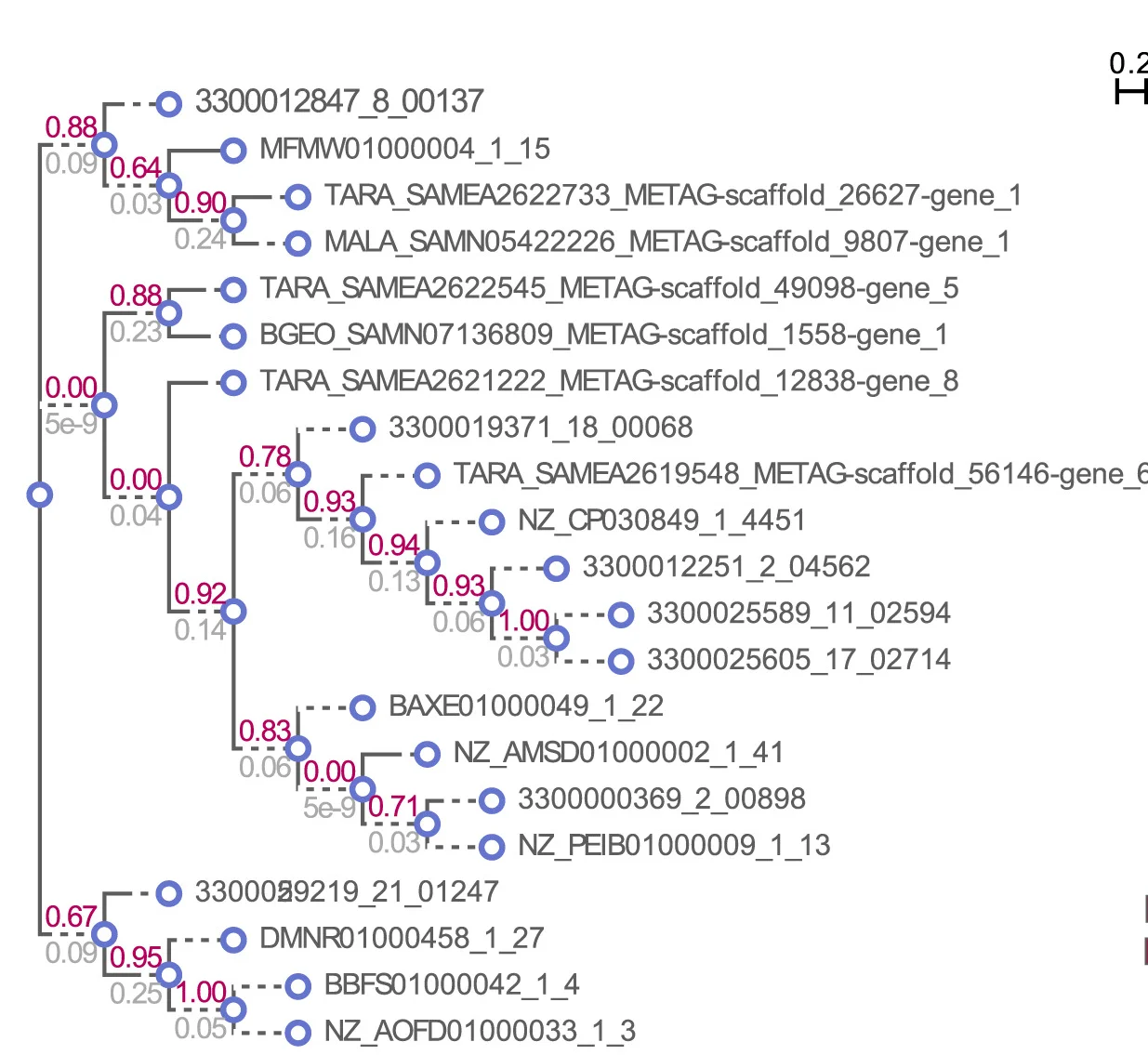 Plot showing: Network, Genomic Context, Phylogenetic Relationship, c_AMP, Ribosomal Protein