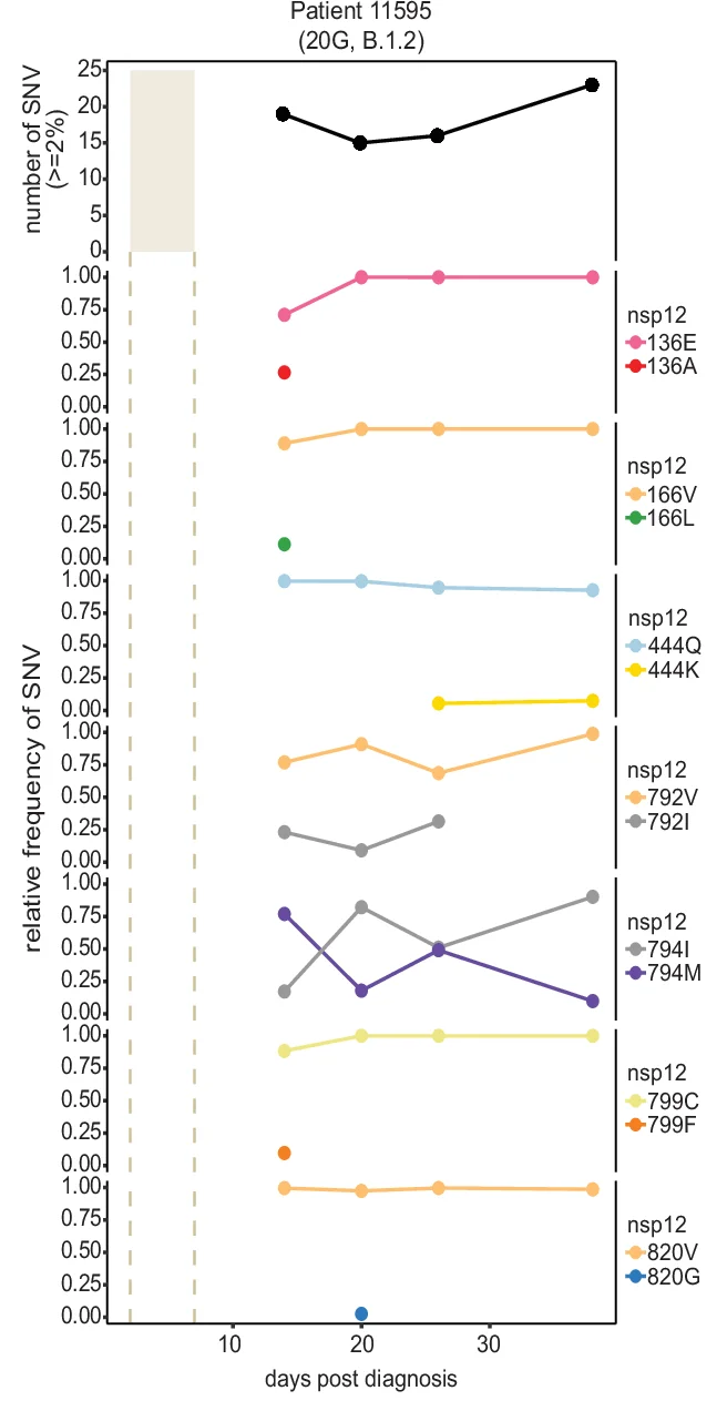 Plot showing: Line Plot, Scatter Plot, Nirmatrelvir-ritonavir, Remdesivir, Single-Nucleotide Variants