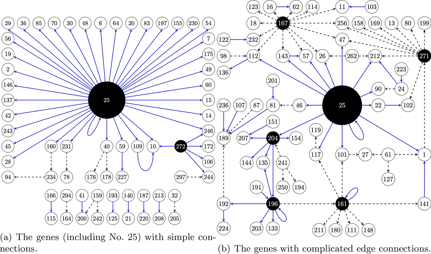 Plot showing: Network, Pathway, VAR, Genes, Correlation